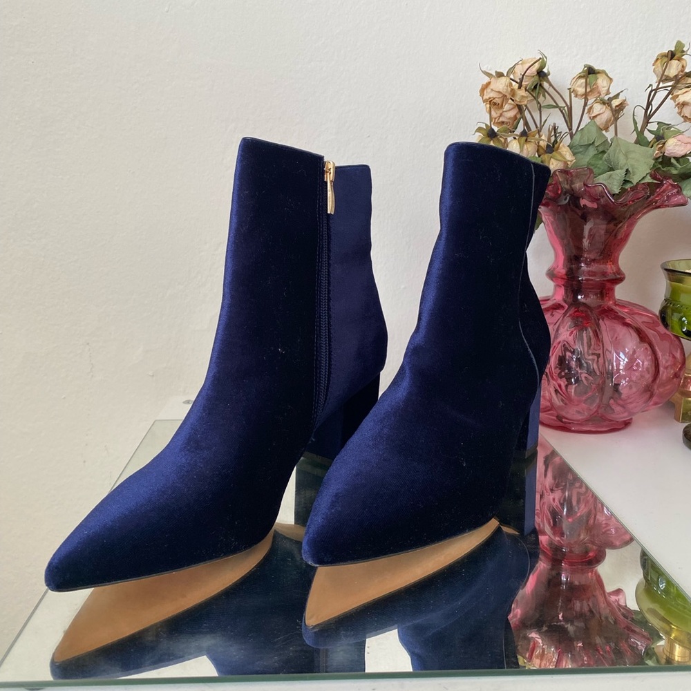 Steve Madden Velvet Ankle Boots
